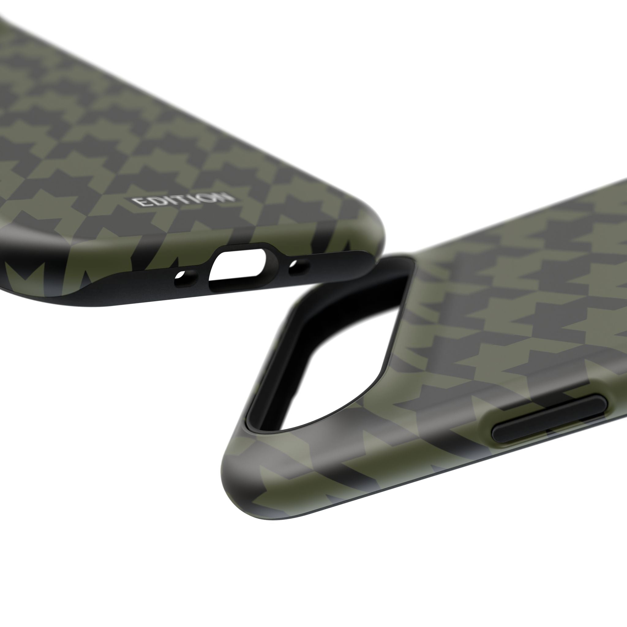 Army Green Houndstooth Case