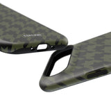 Army Green Houndstooth Case