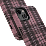 Light Pink and Black Plaid Case