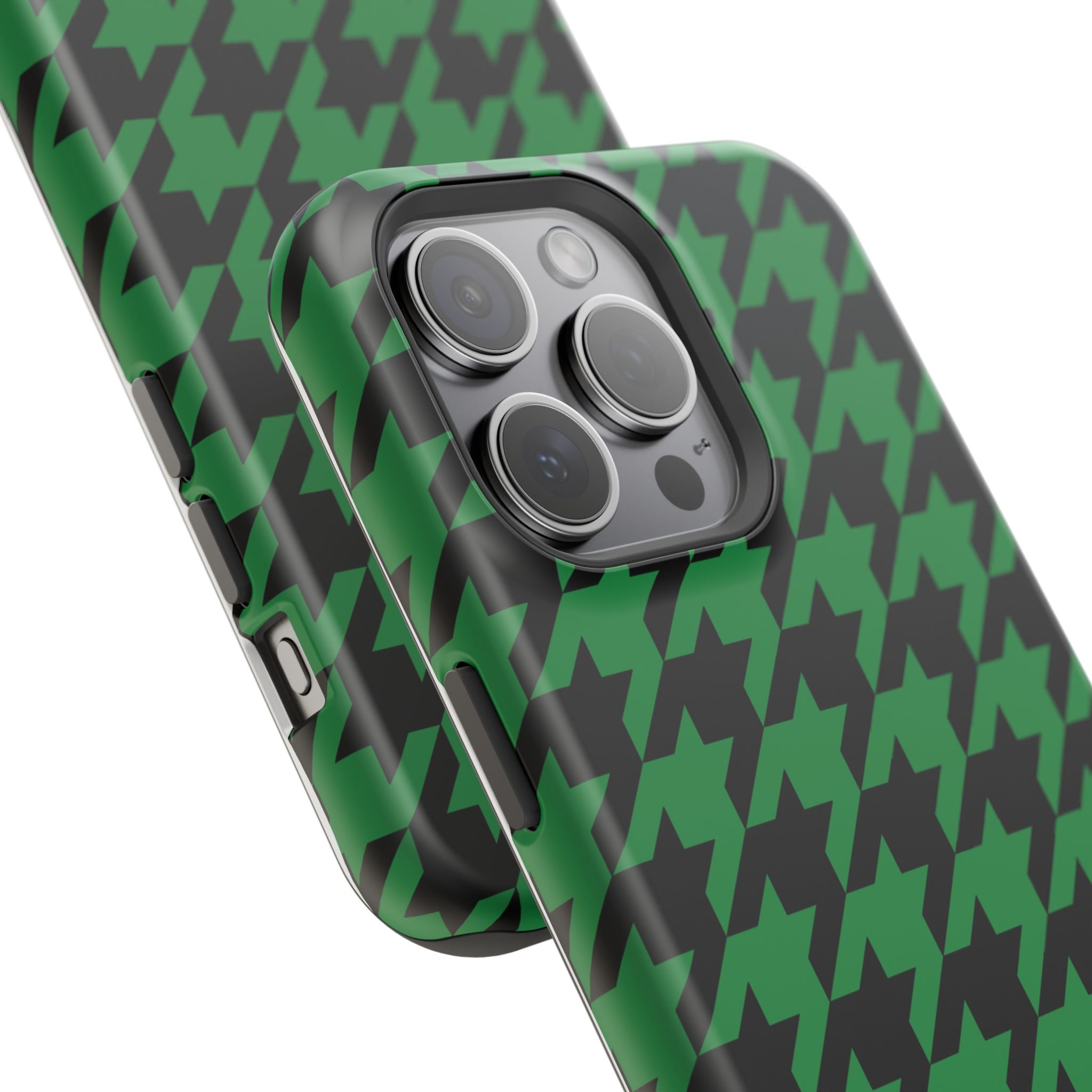 Green Houndstooth Case