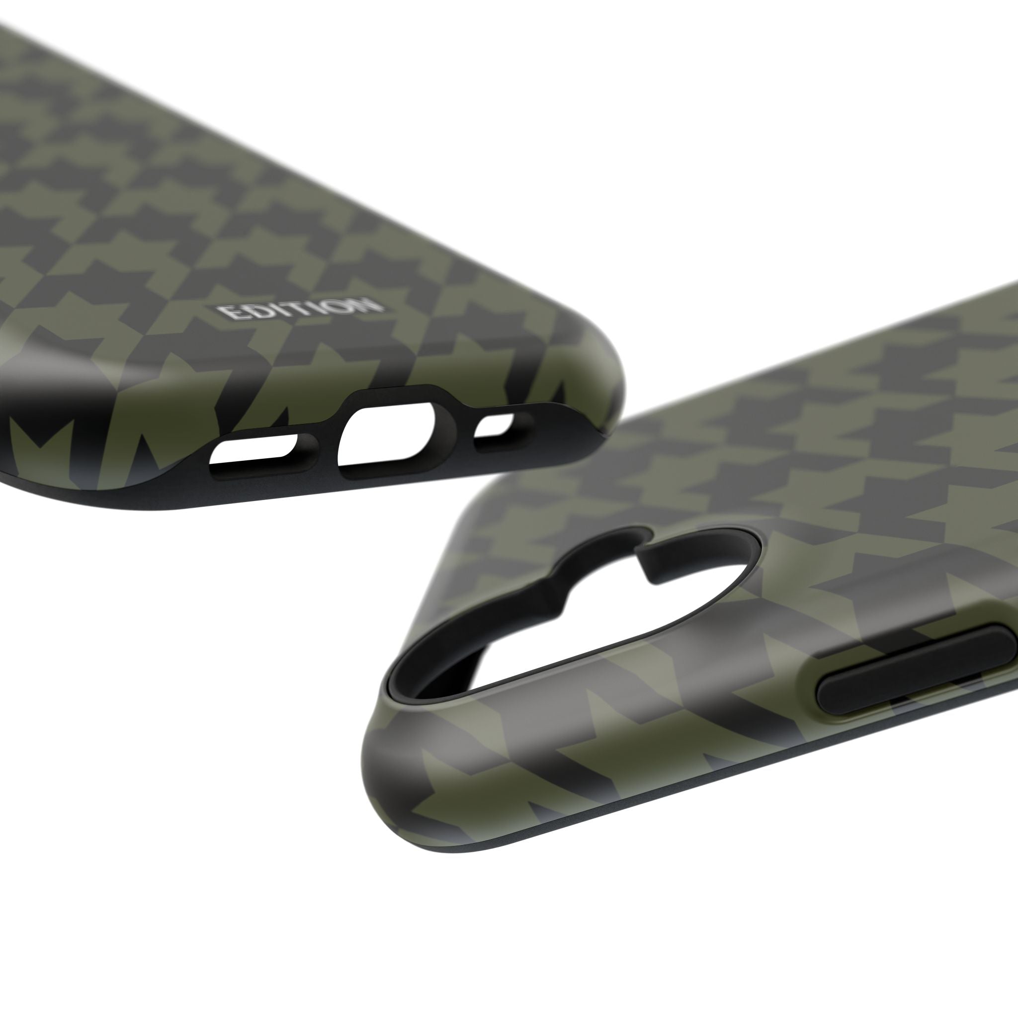 Army Green Houndstooth Case