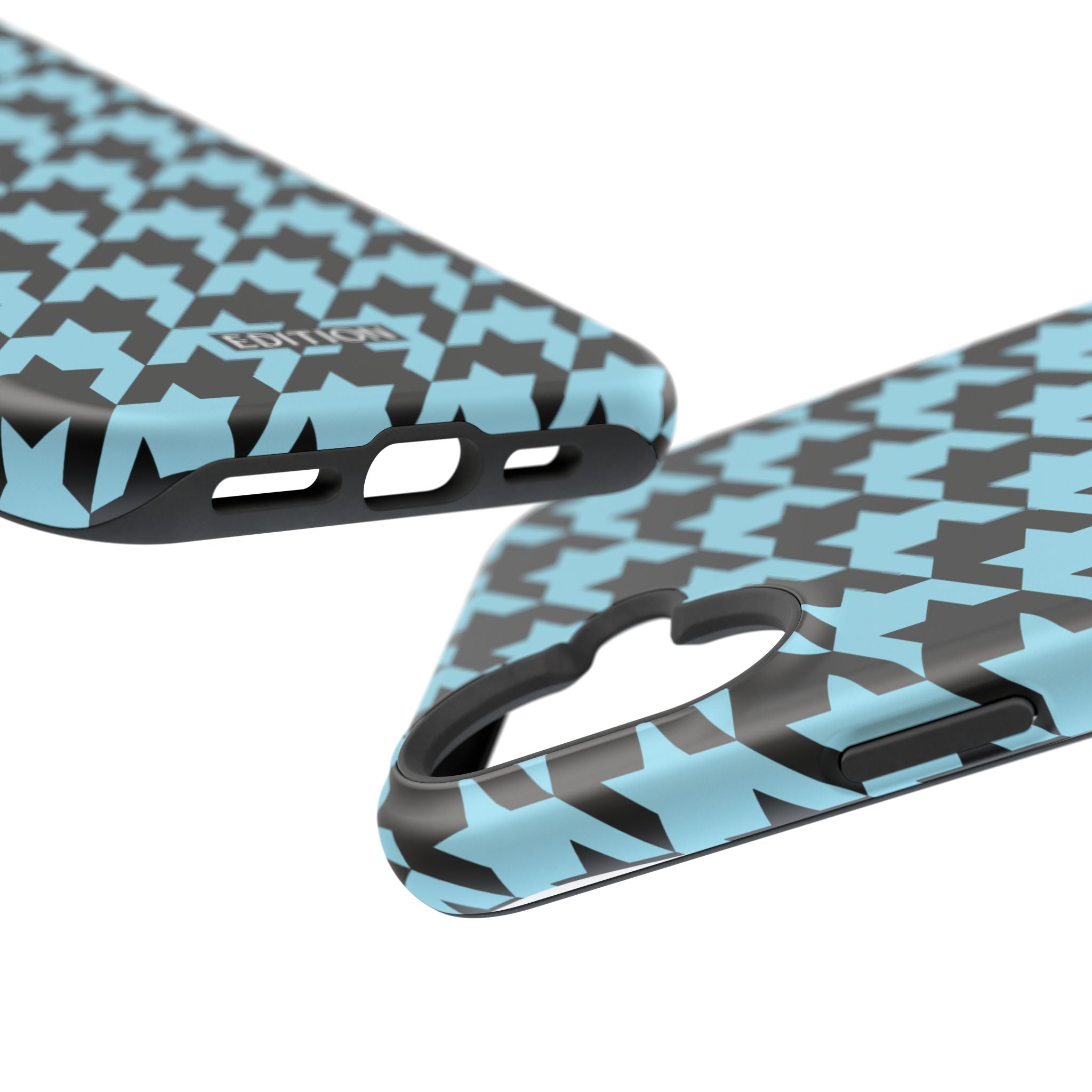 Baby Blue Houndstooth Case