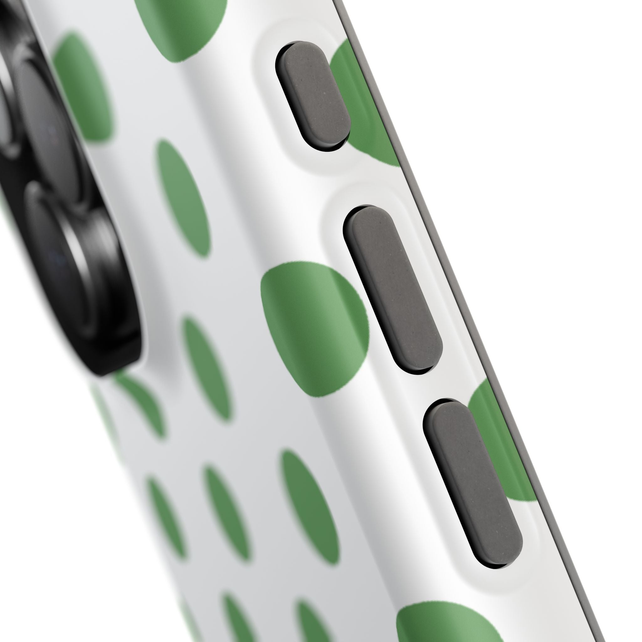 Green and White Polka Dot Case