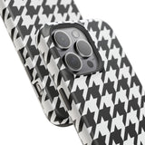Black and White Houndstooth Case
