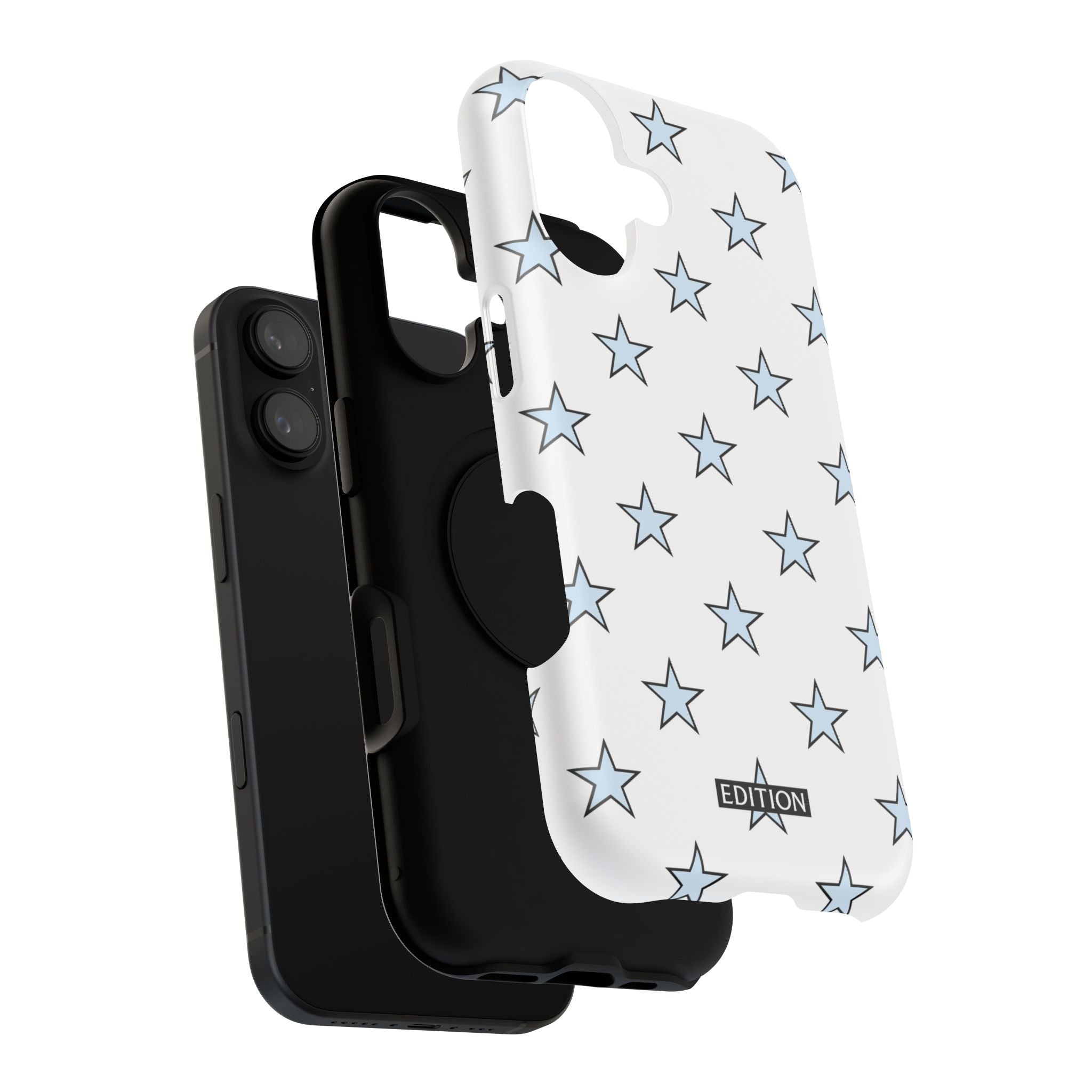 Blue and White Star Case