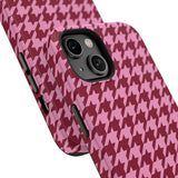 Raspberry Sorbet Houndstooth Case