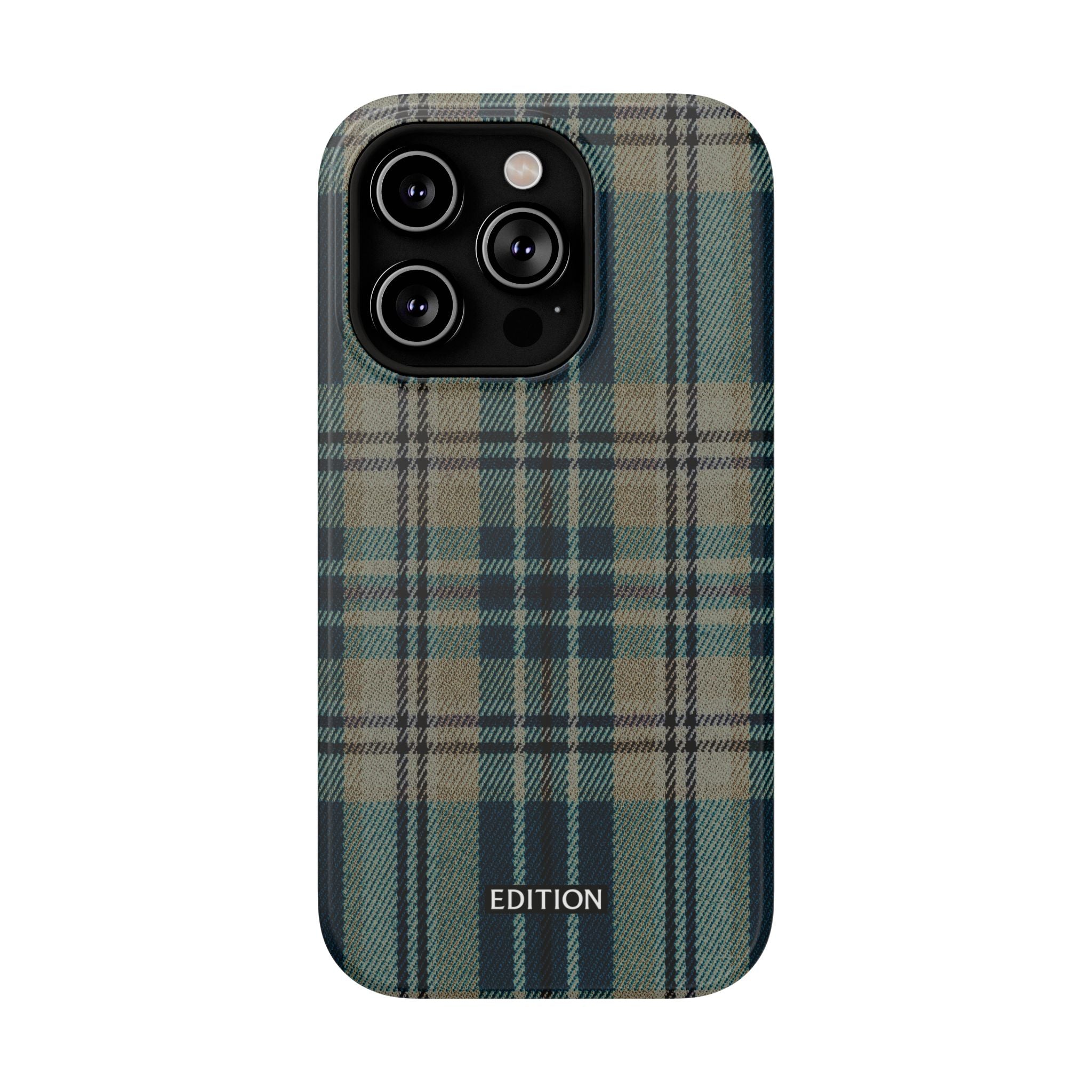 Green and Blue Plaid Case