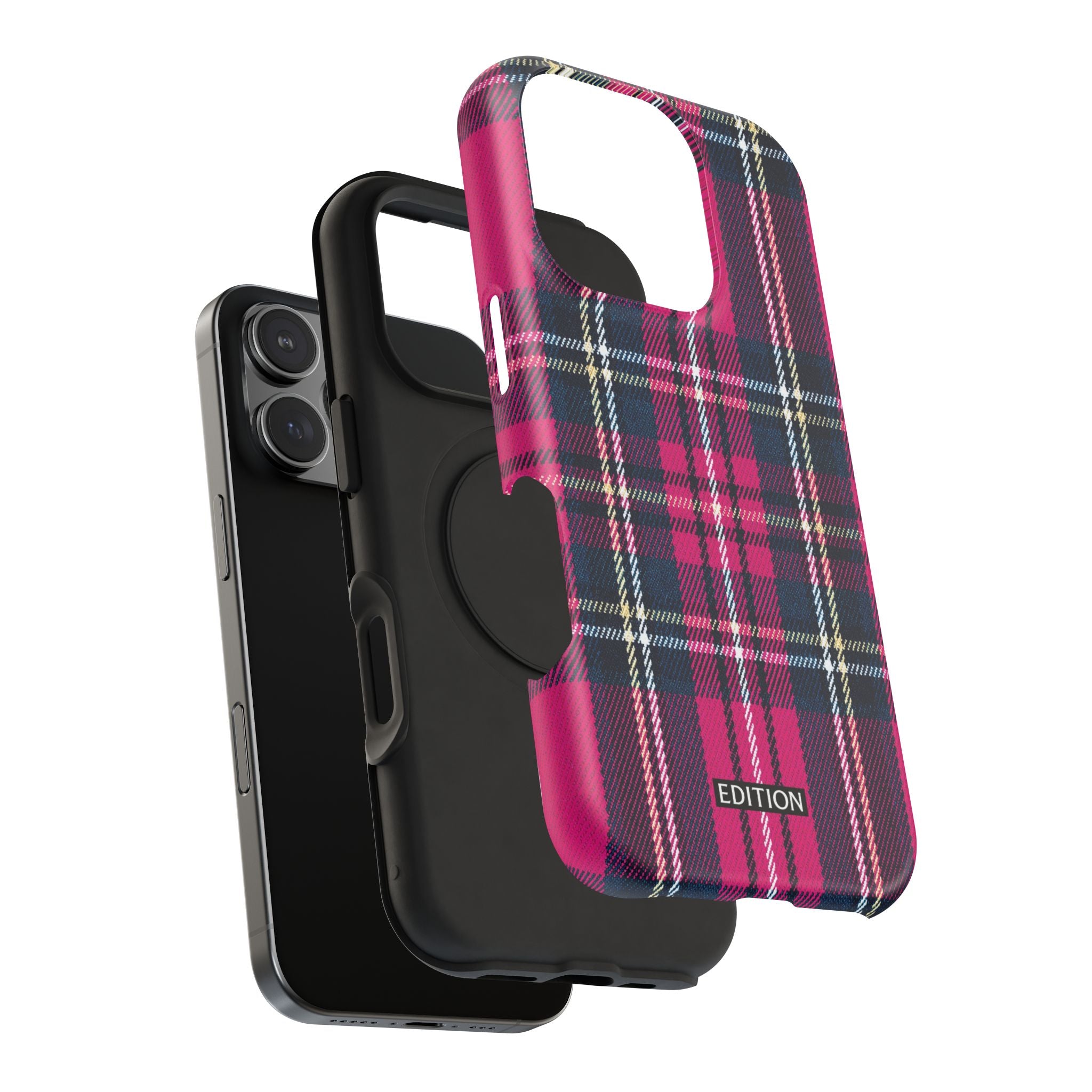 Hot Pink and Navy Plaid Case