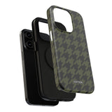 Army Green Houndstooth Case