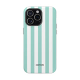Teal Beach Stripe Case