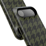 Army Green Houndstooth Case