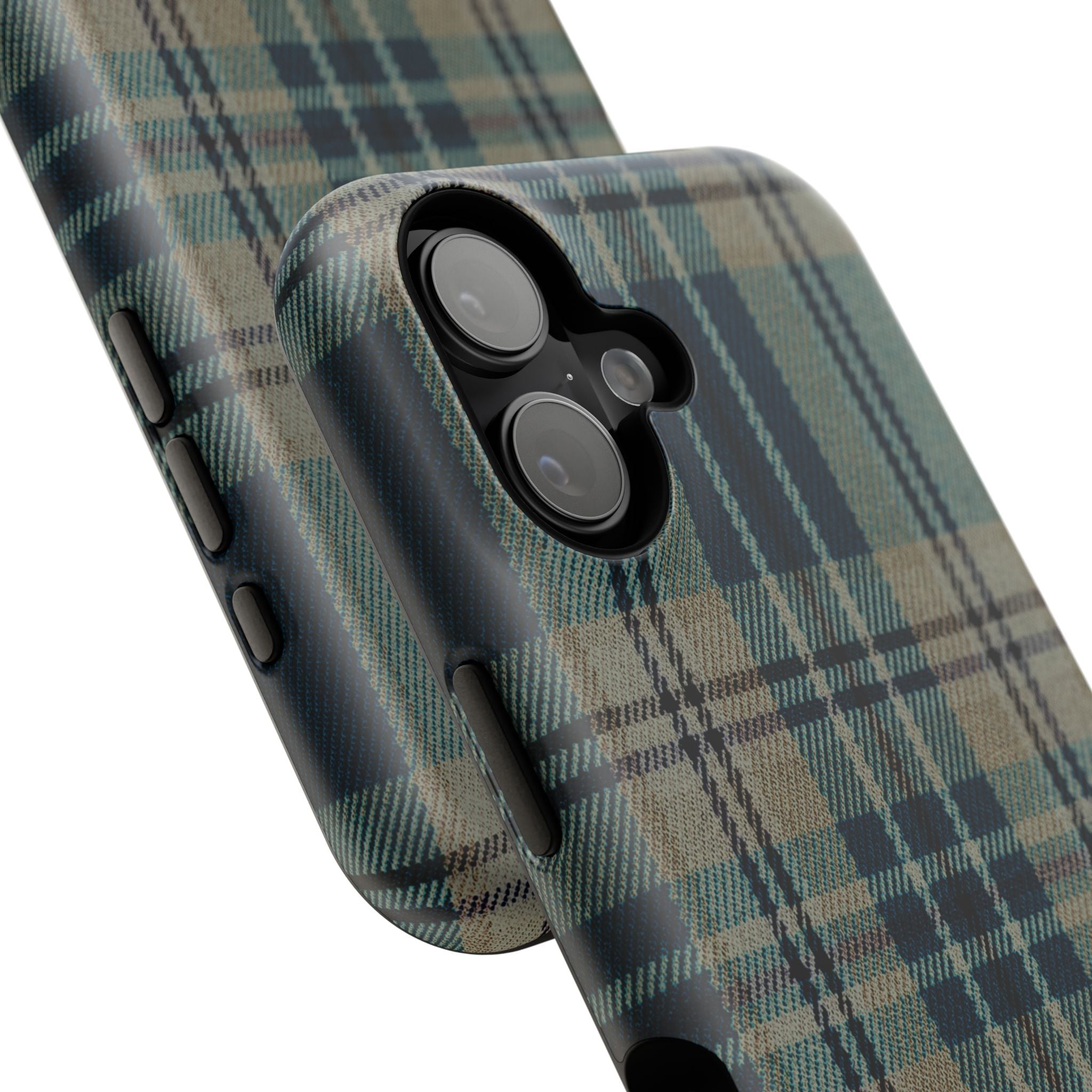 Green and Blue Plaid Case