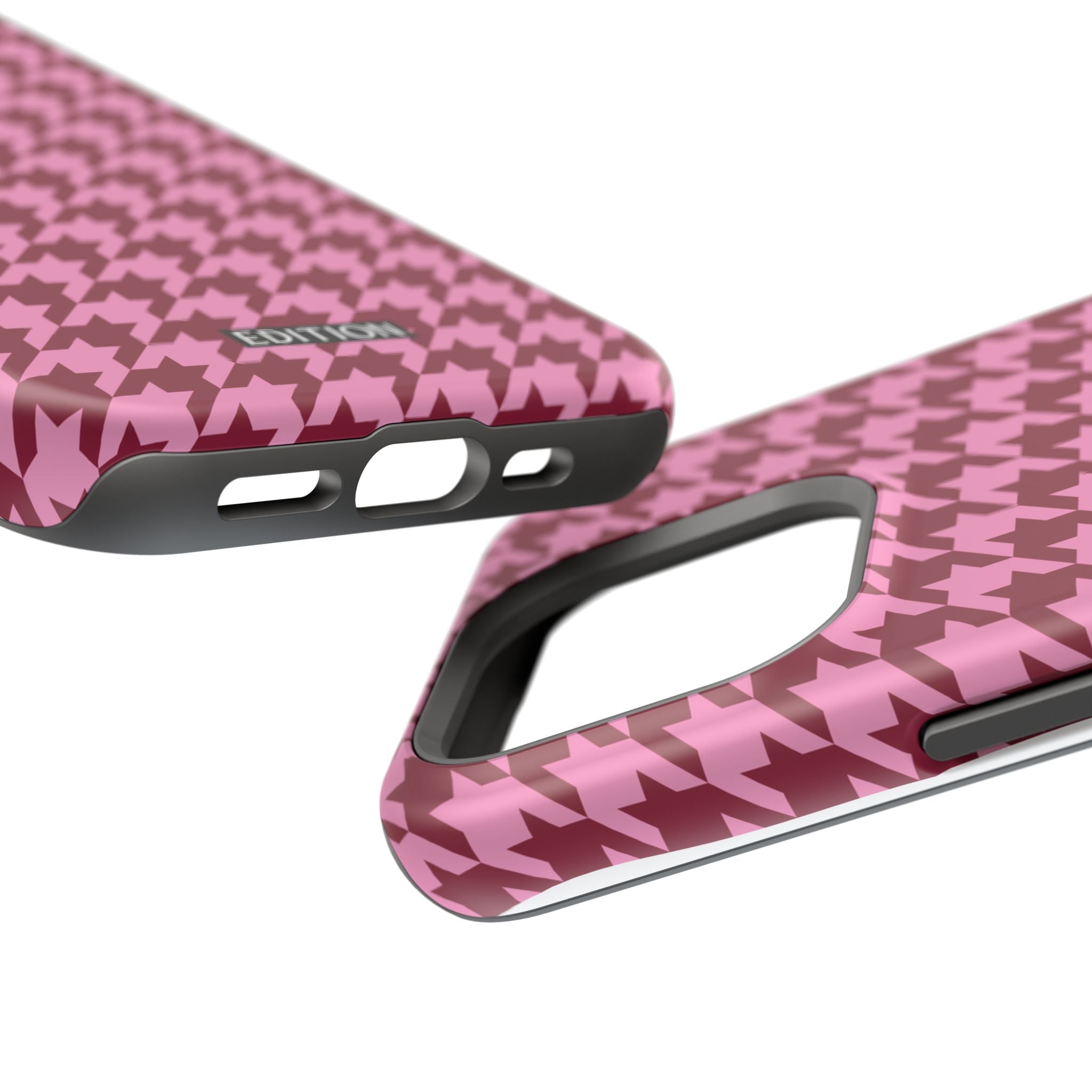Raspberry Sorbet Houndstooth Case