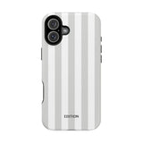 Grey Beach Stripe Case