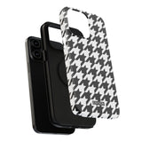 Black and White Houndstooth Case