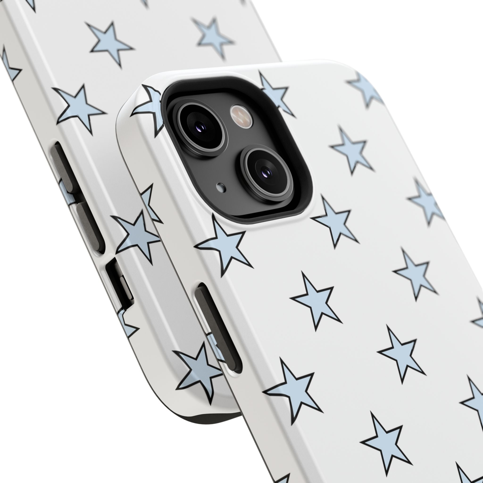 Blue and White Star Case