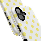 Yellow and White Polka Dot Case