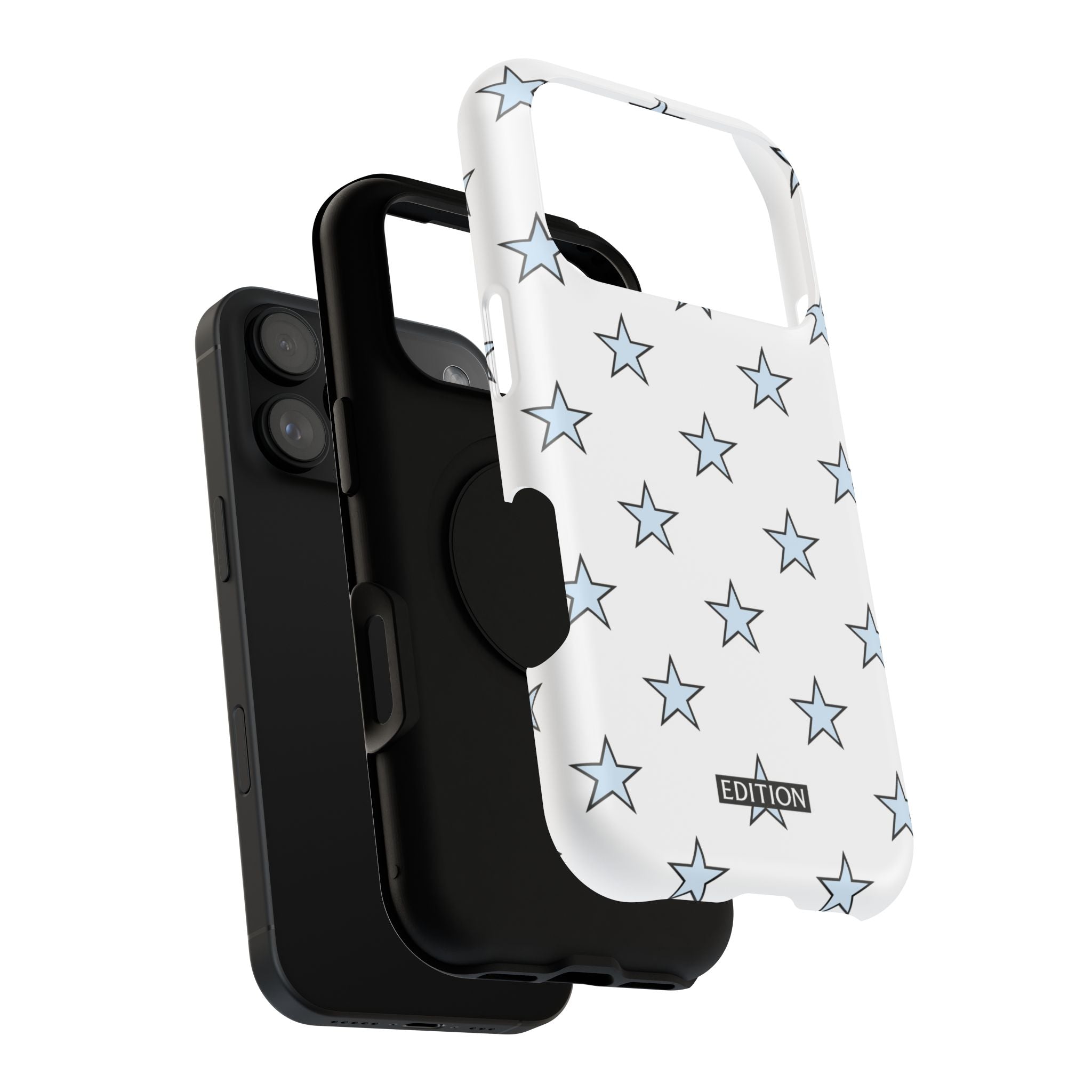 Blue and White Star Case
