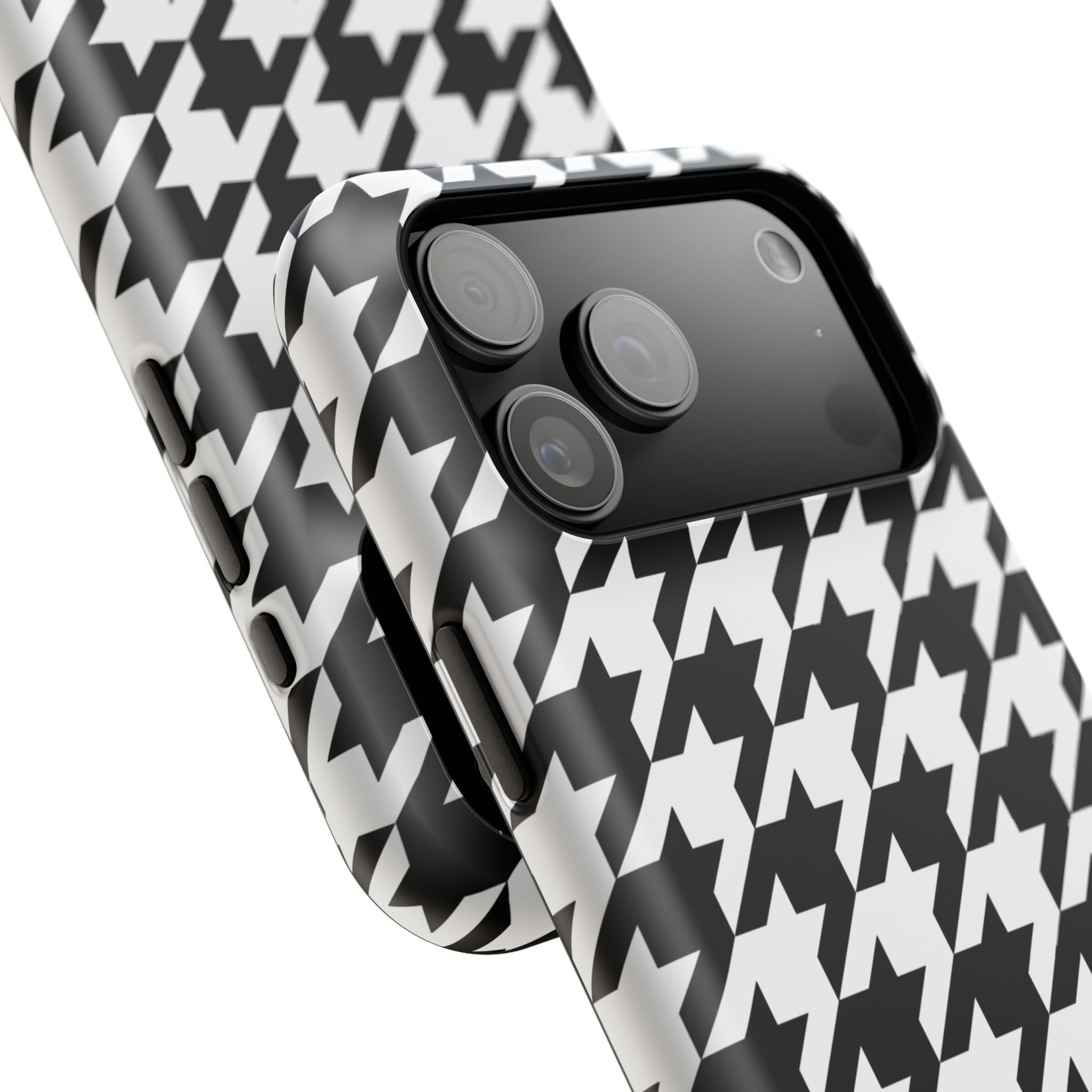 Black and White Houndstooth Case