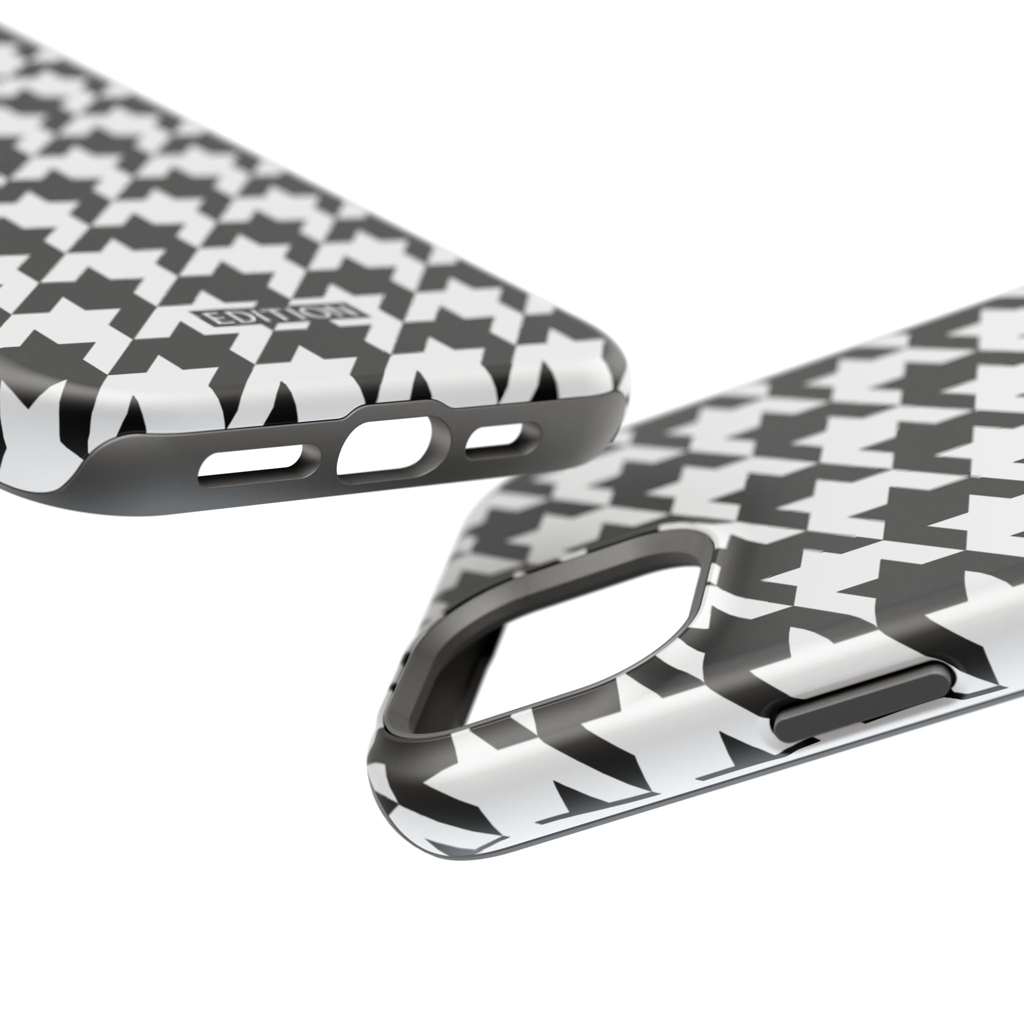 Black and White Houndstooth Case