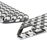Black and White Houndstooth Case