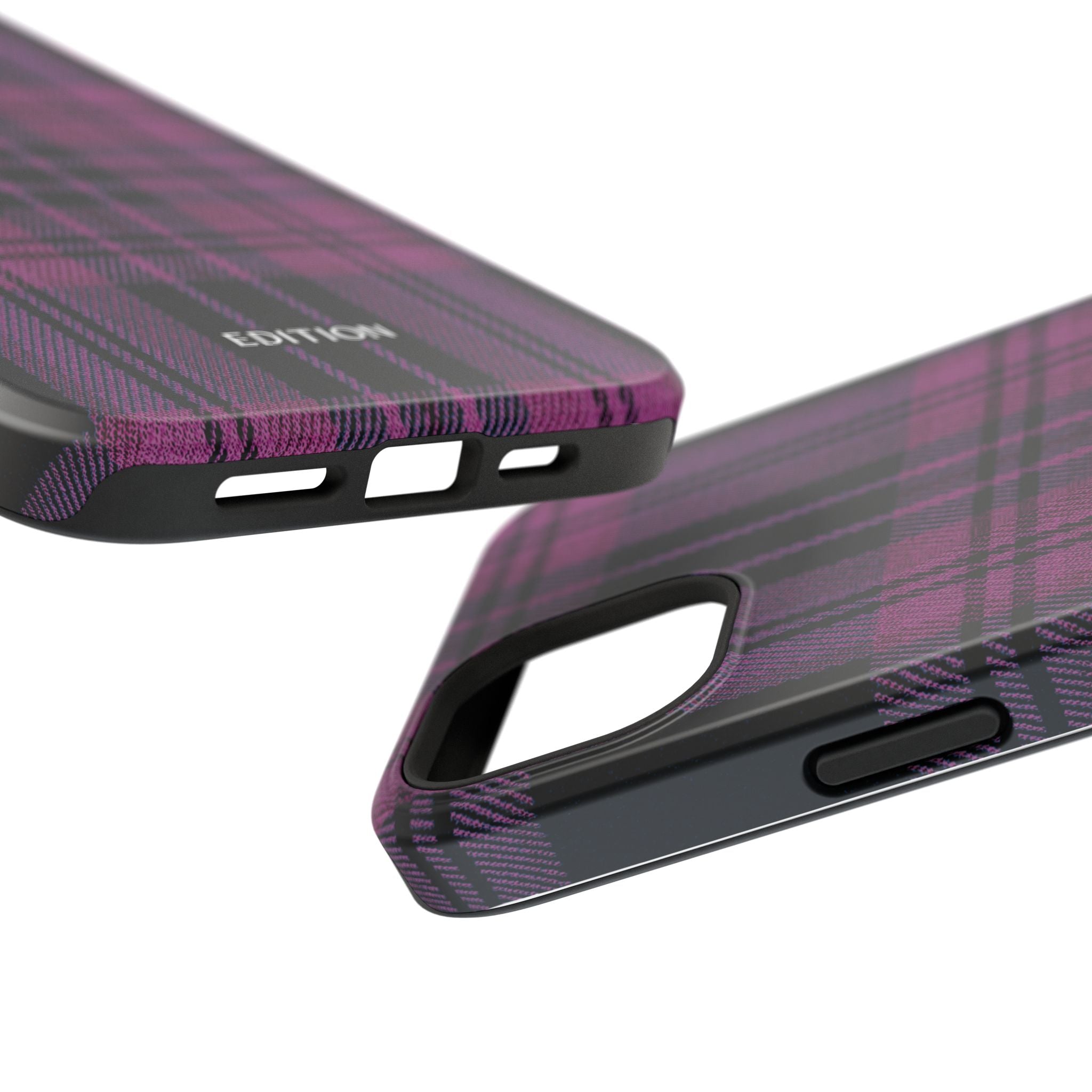 Black and Pink Plaid Case