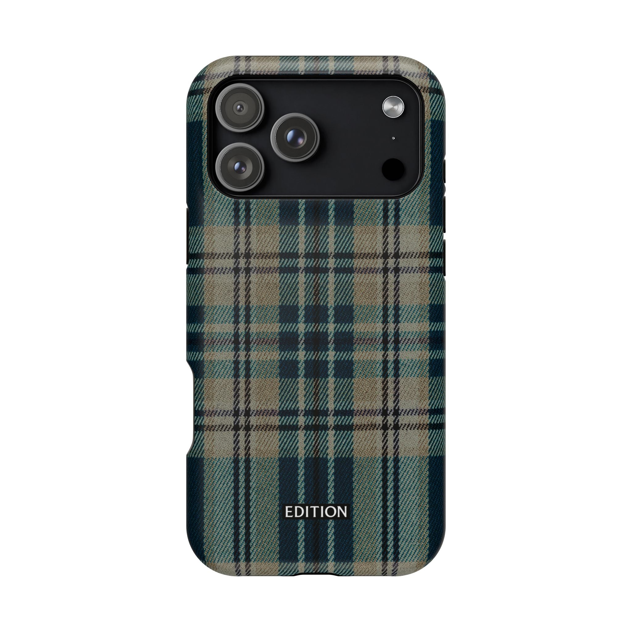 Green and Blue Plaid Case