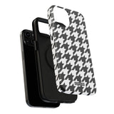 Black and White Houndstooth Case