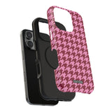 Raspberry Sorbet Houndstooth Case