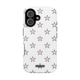 Pink and White Star Case