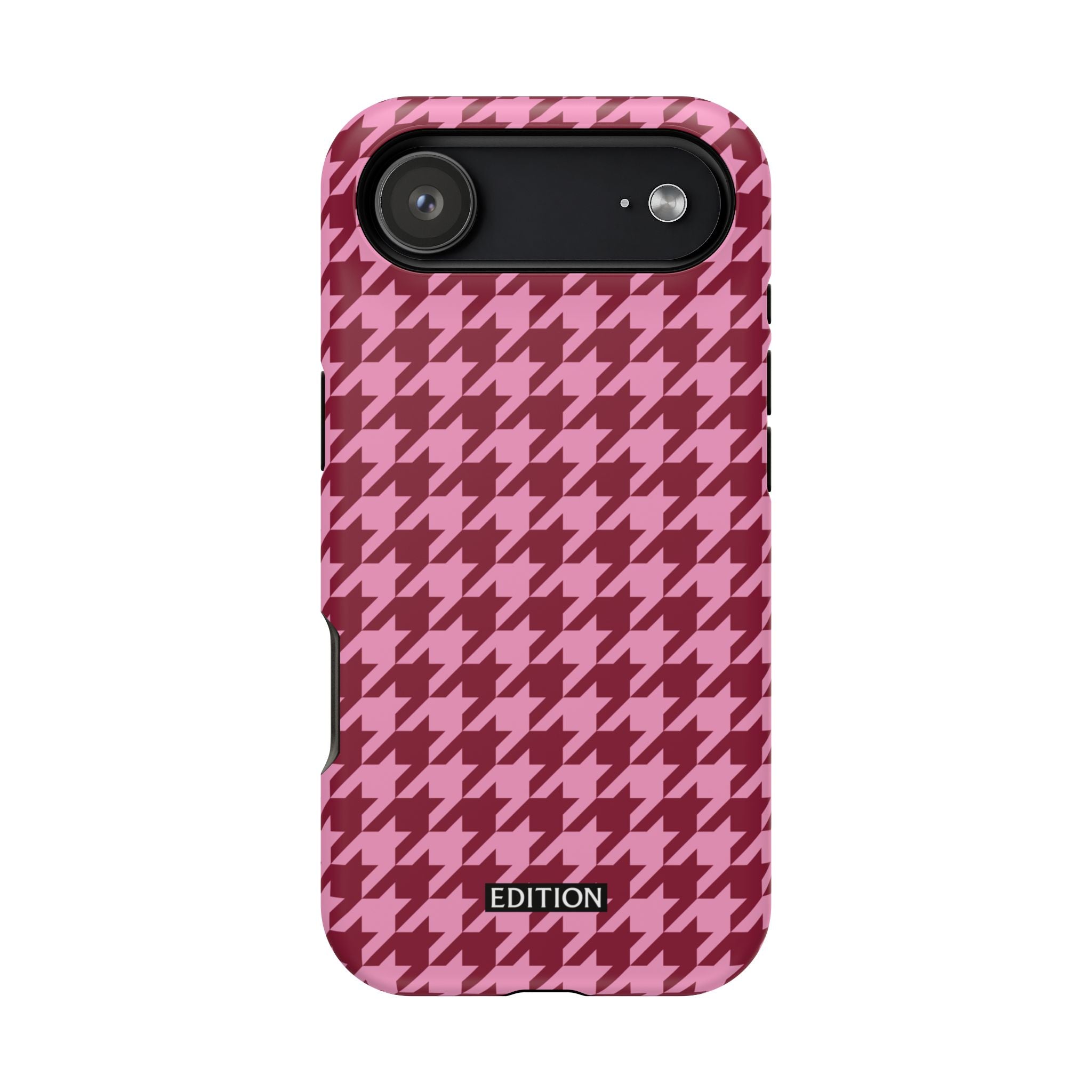 Raspberry Sorbet Houndstooth Case