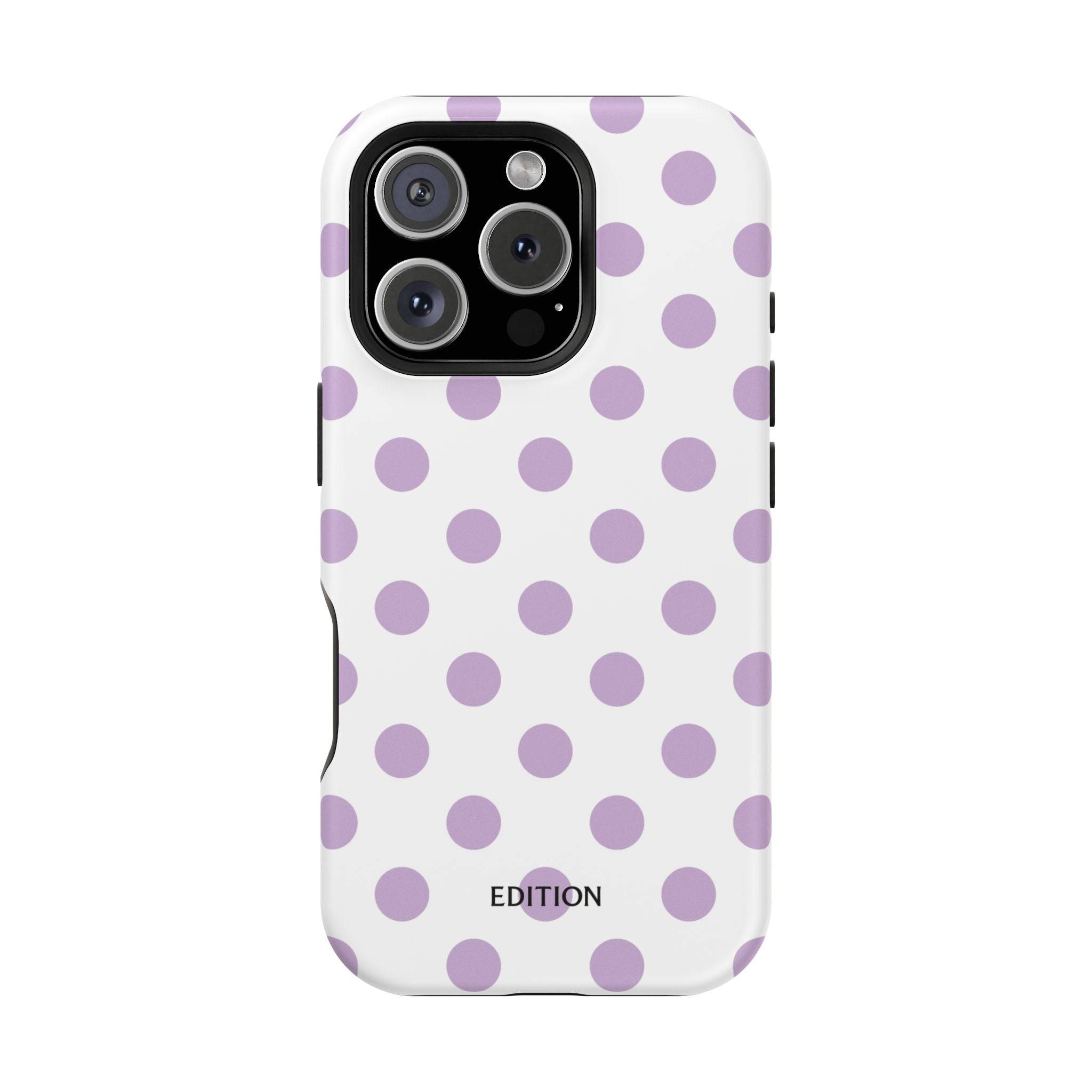 Purple and White Polka Dot Case