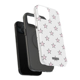 Pink and White Star Case