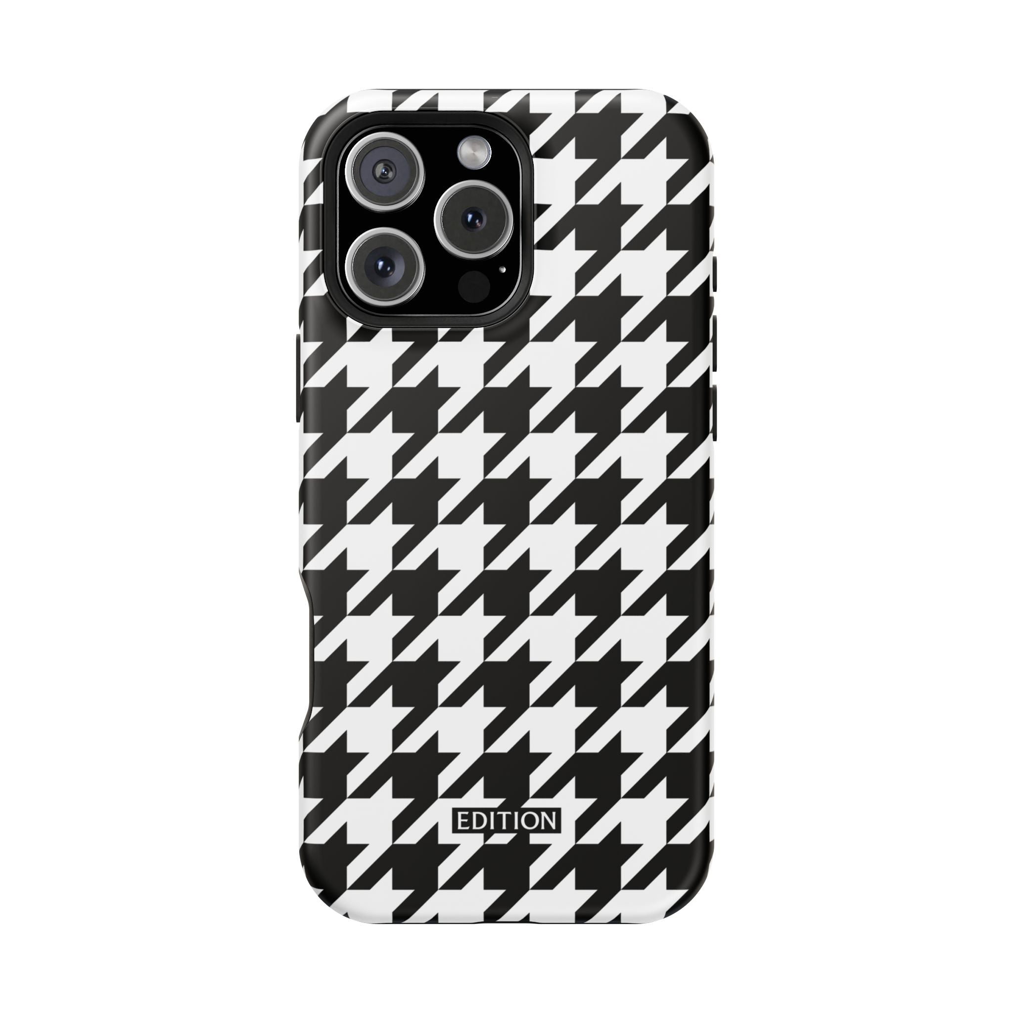 Black and White Houndstooth Case