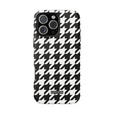 Black and White Houndstooth Case