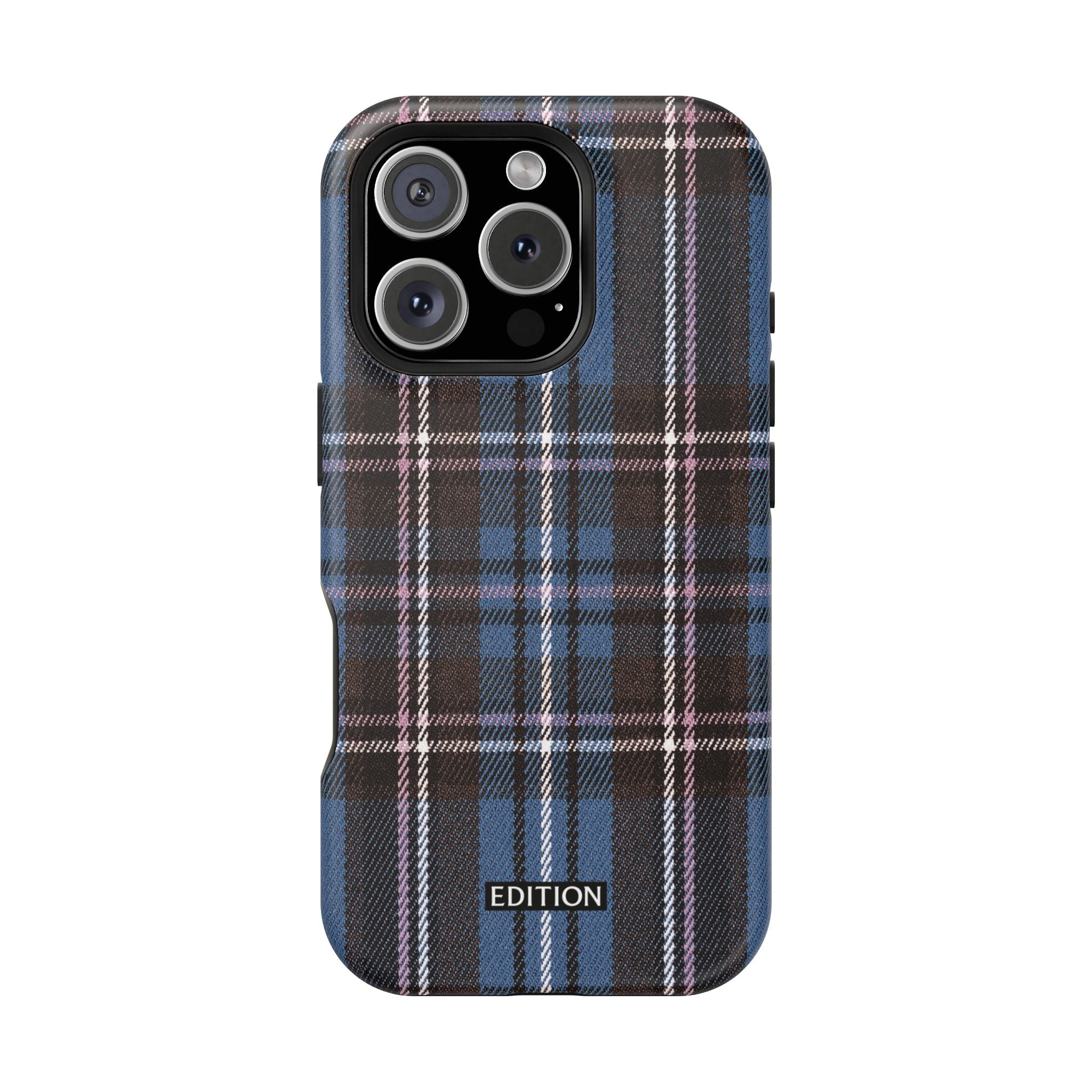 Blue and Pink Plaid Case