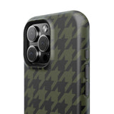 Army Green Houndstooth Case