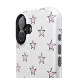 Pink and White Star Case
