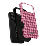 Raspberry Sorbet Houndstooth Case