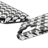 Black and White Houndstooth Case