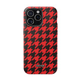Red Houndstooth Case