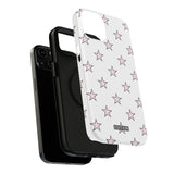 Pink and White Star Case