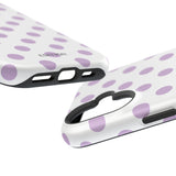 Purple and White Polka Dot Case