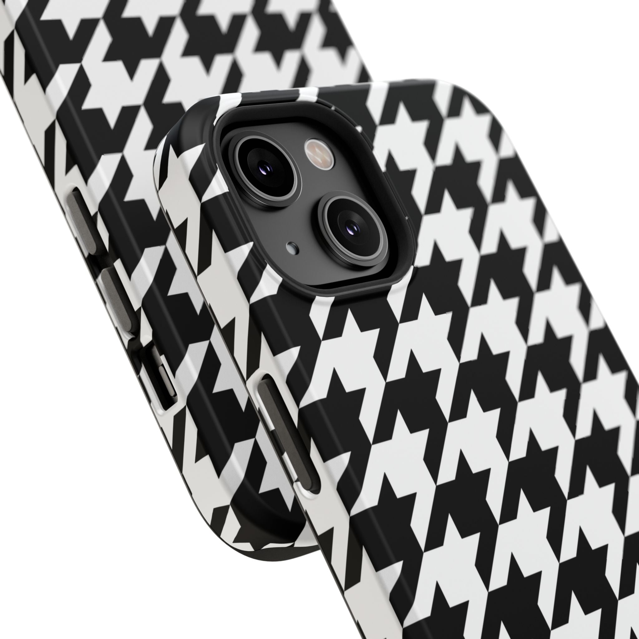 Black and White Houndstooth Case