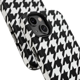 Black and White Houndstooth Case
