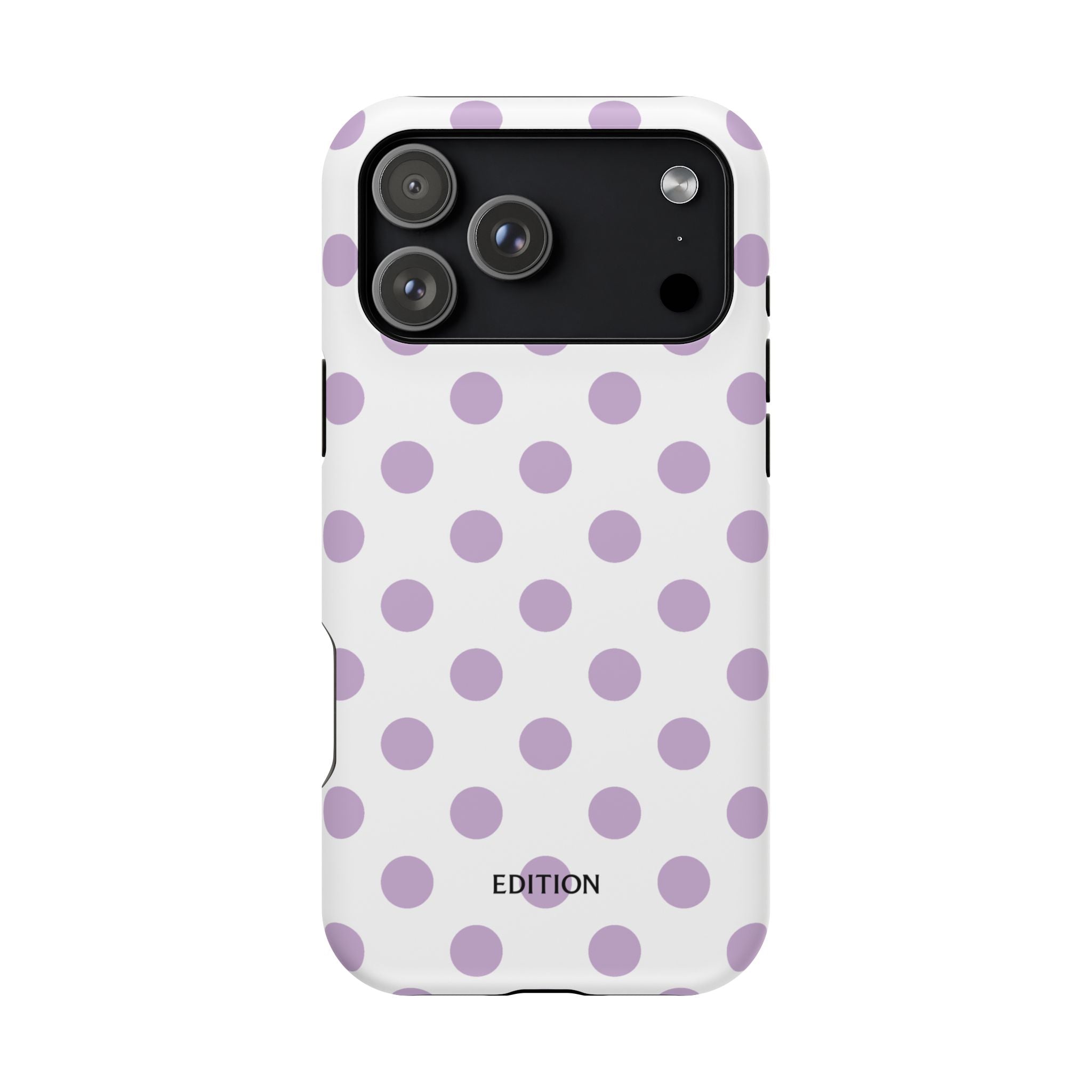 Purple and White Polka Dot Case