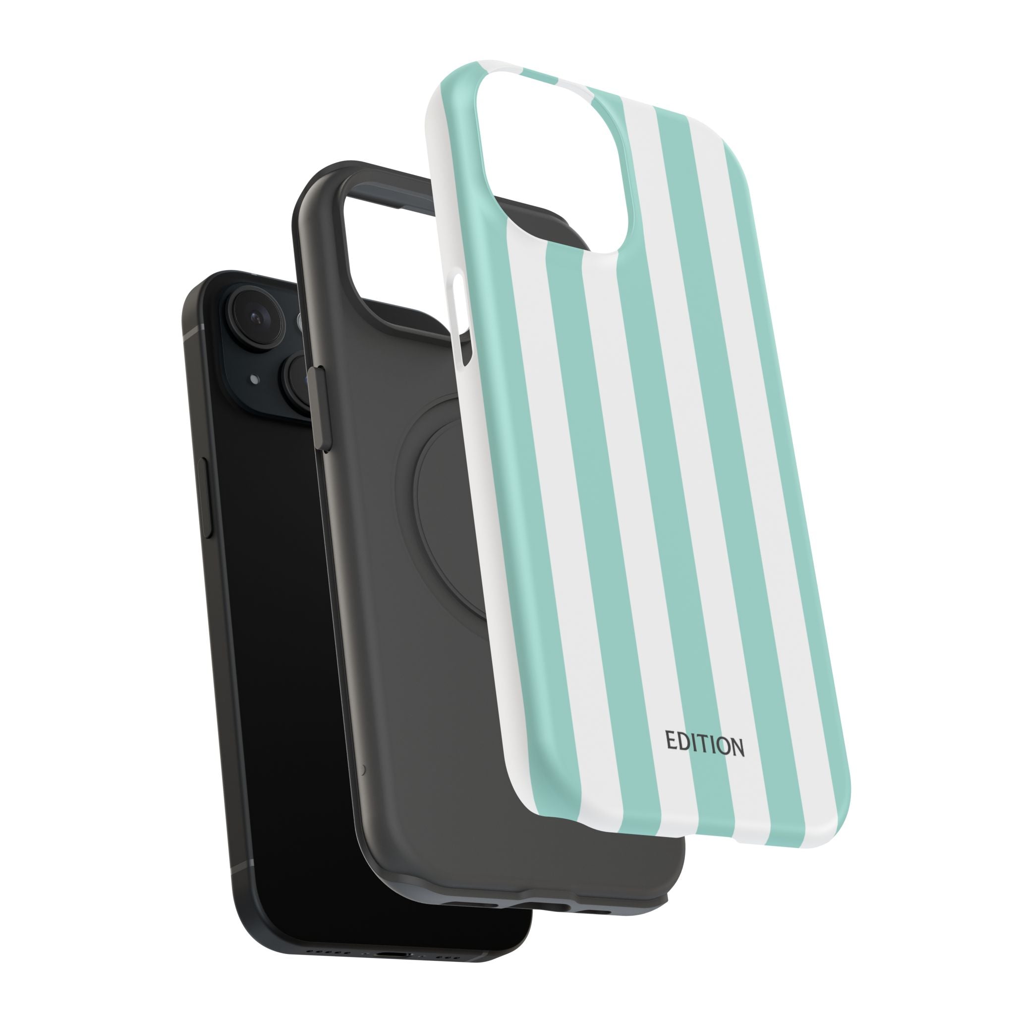 Teal Beach Stripe Case