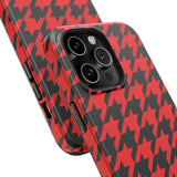 Red Houndstooth Case
