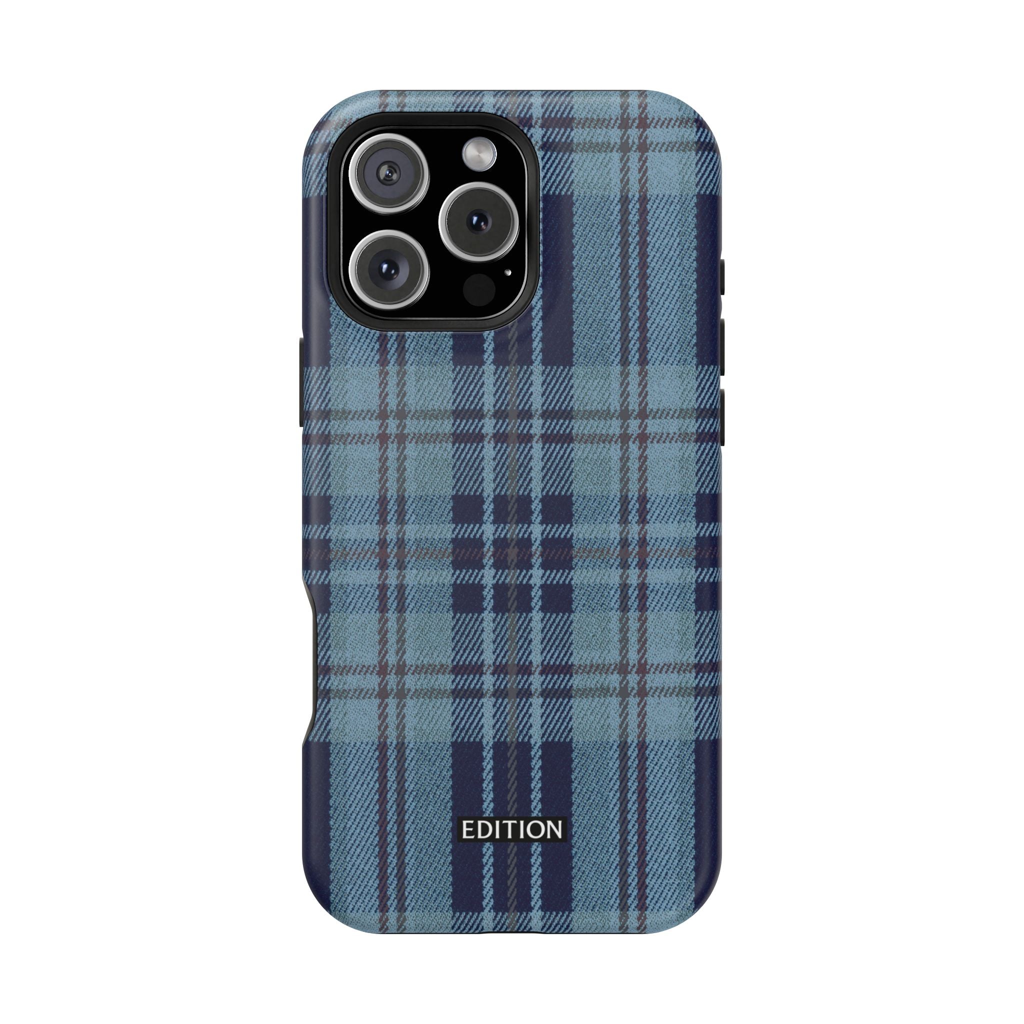 Navy Plaid Case