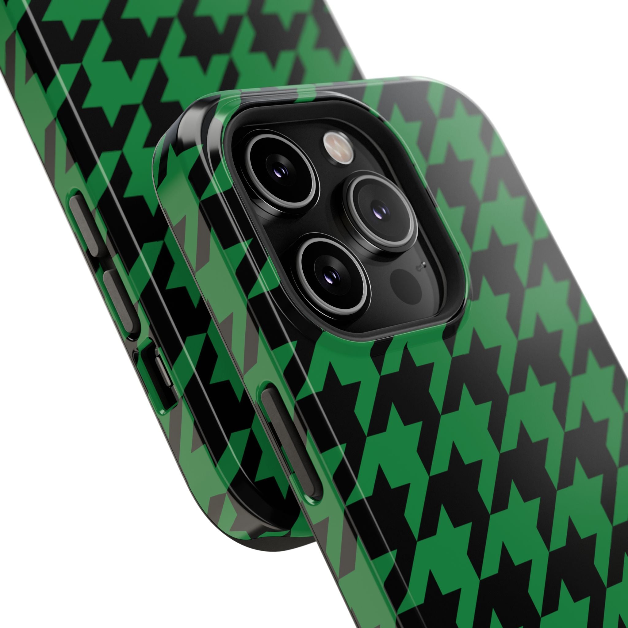 Green Houndstooth Case